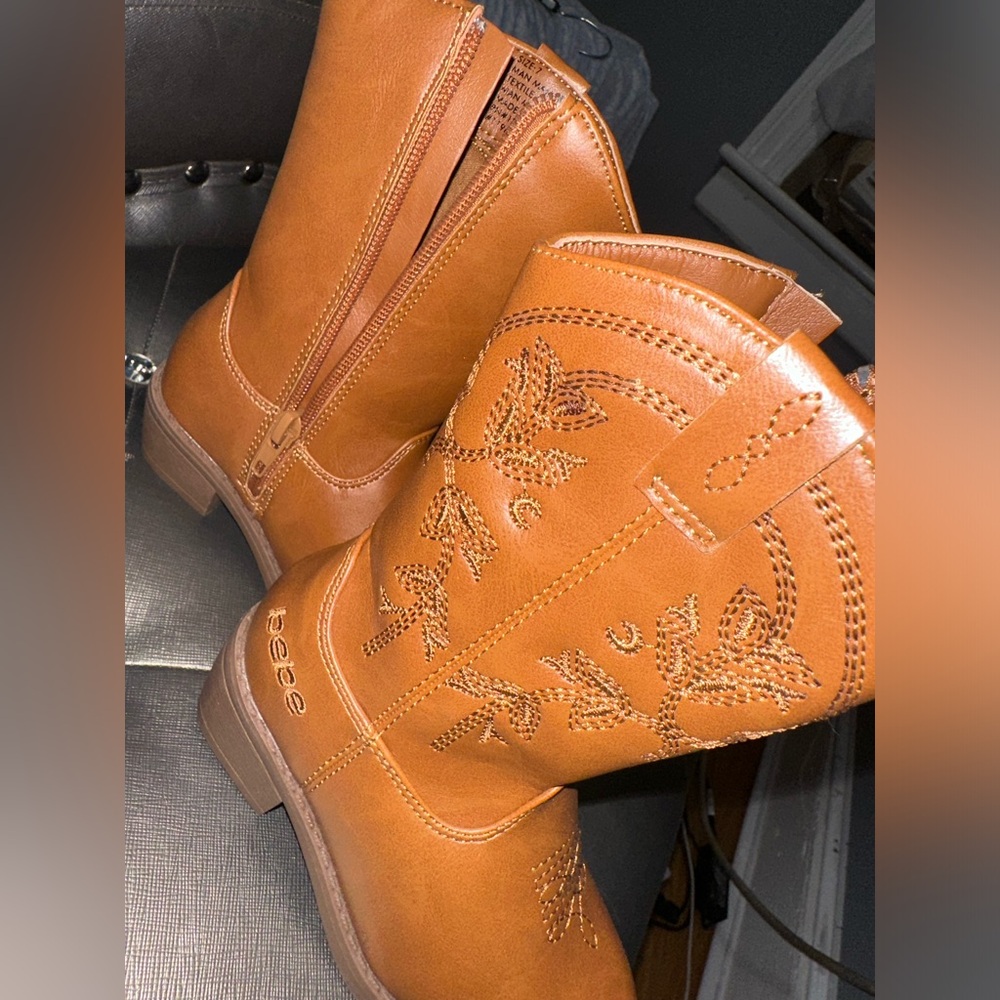 bebe Girls’ Cowgirl Boots – Classic Western Roper Boots